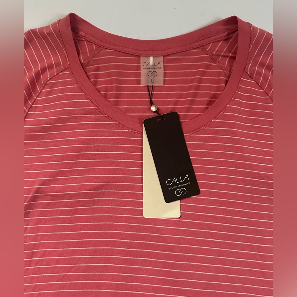 NWT Calia by Carrie Underwood Everyday LS Tee Color:Rusty Rose/Peach Whip Size L - Picture 7 of 10